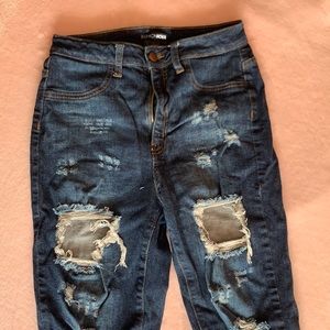 Women’s High waisted ripped Skinny Jeans